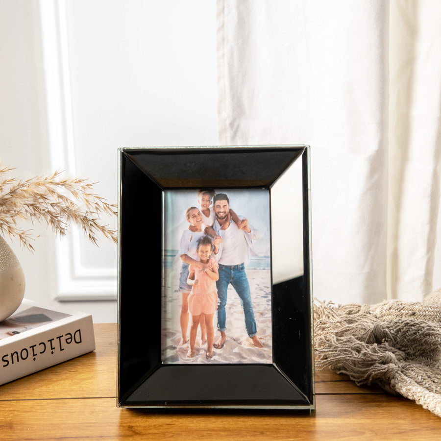 Silo Glass Photo Frame Medium - Black