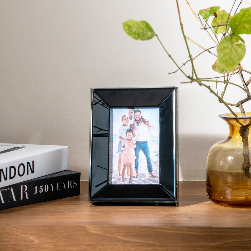 Silo Glass Photo Frame Medium - Black