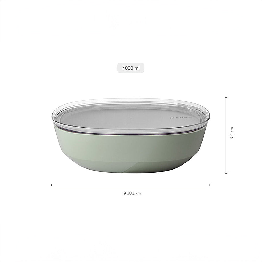 Silueta Serving Bowl with Lid 4L - Nordic Sage