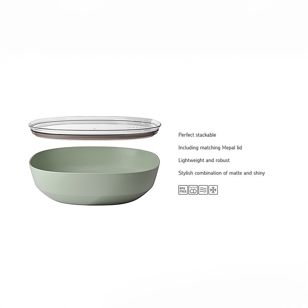 Silueta Serving Bowl with Lid 4L - Nordic Sage