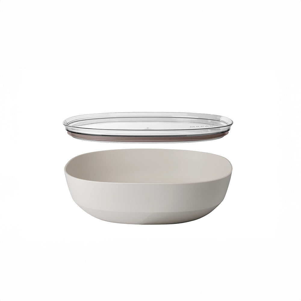 Silueta Serving Bowl with Lid 4L - Nordic White