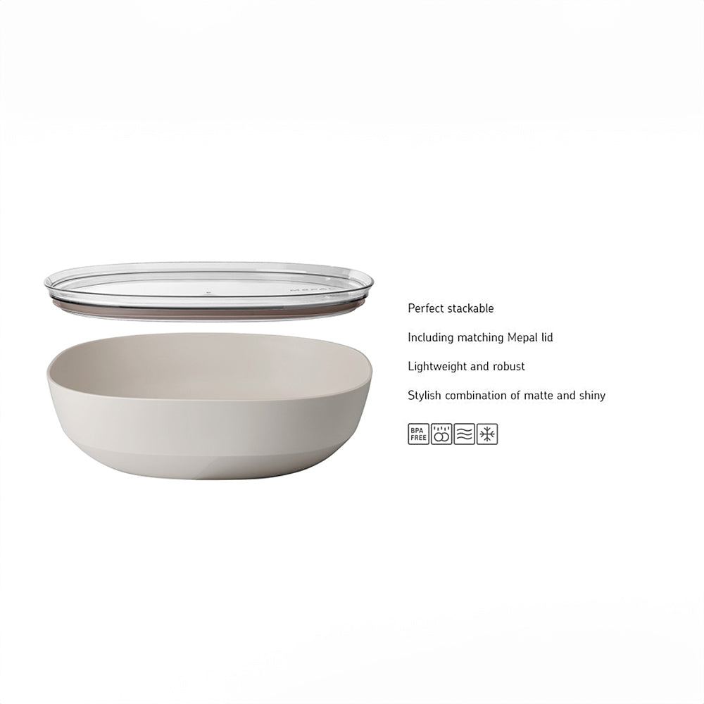 Silueta Serving Bowl with Lid 4L - Nordic White