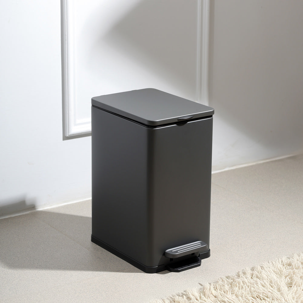 Nori Slim Pedal Bin 7L - Dark Grey