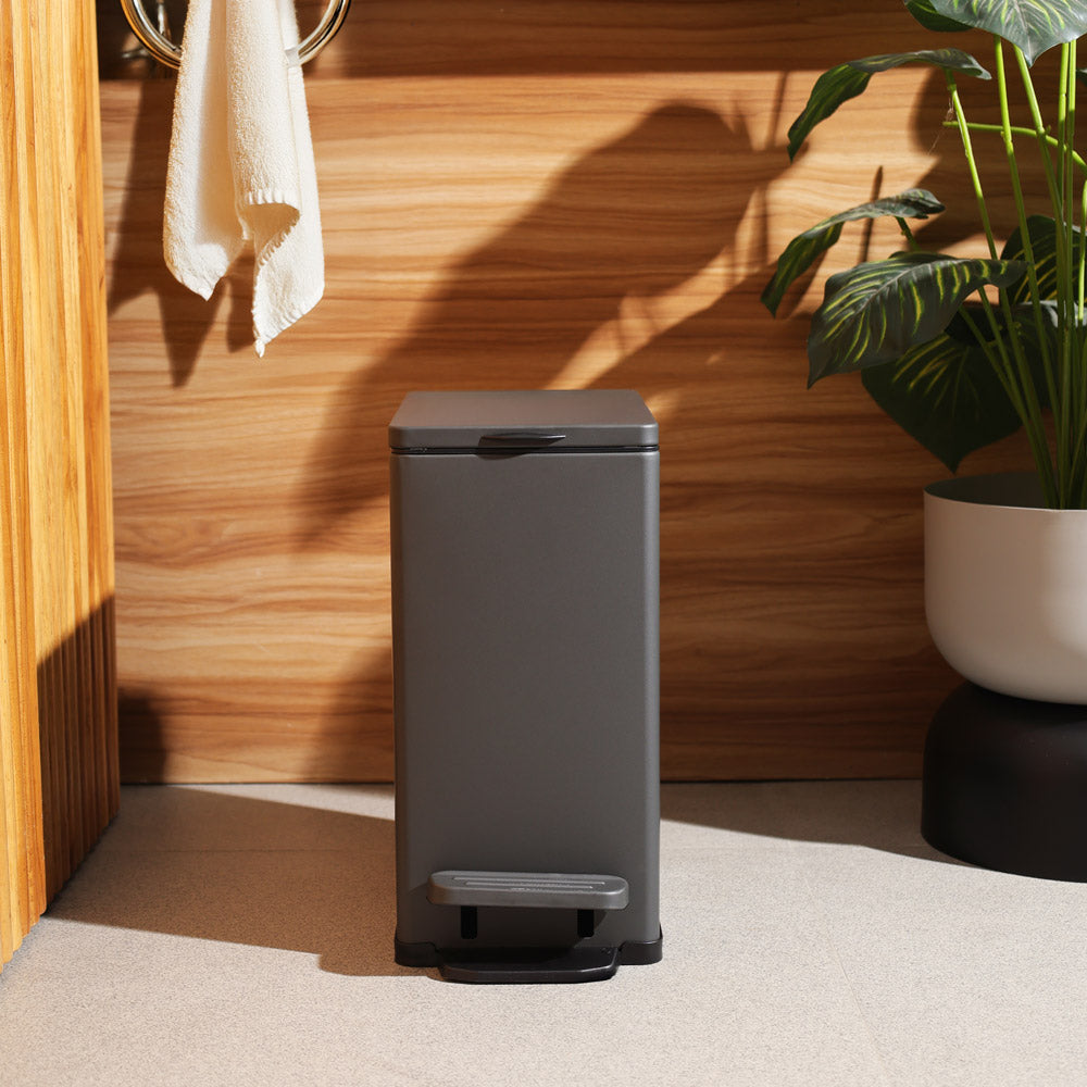 Nori Slim Pedal Bin 7L - Dark Grey