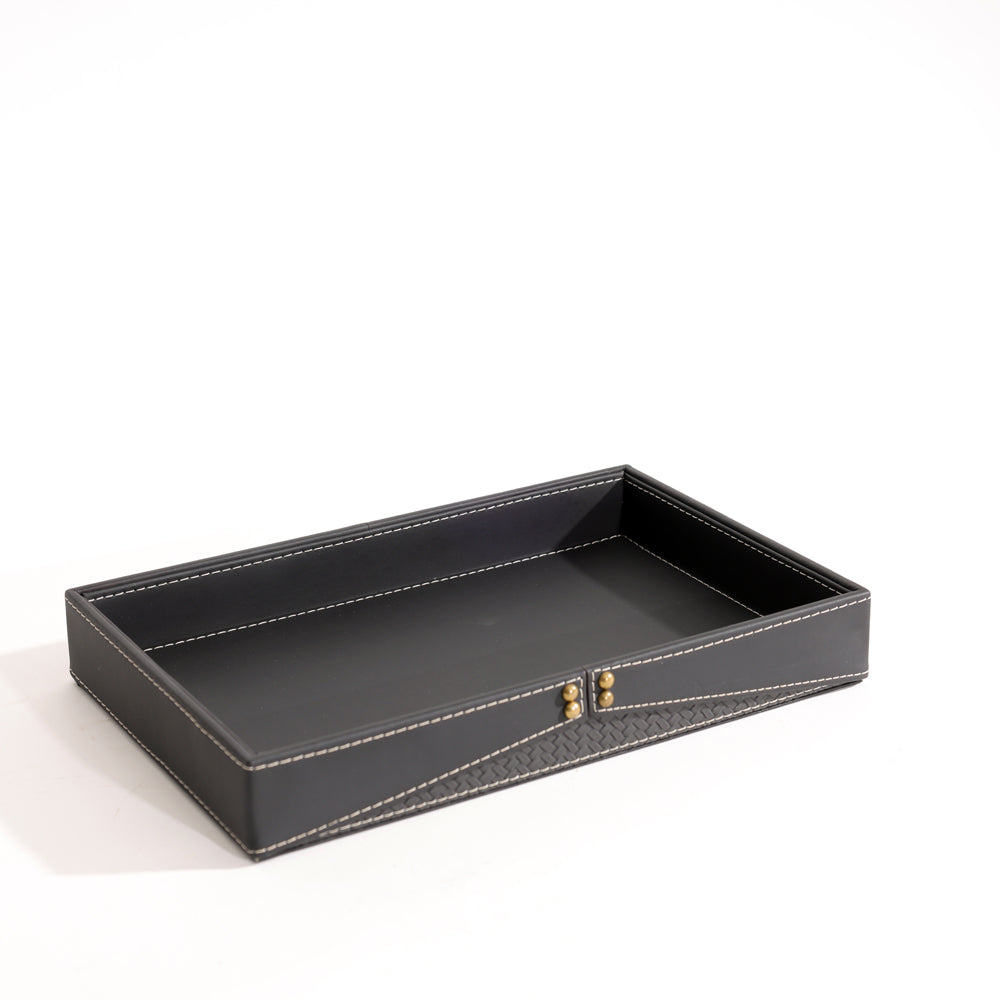 Ophelia Studded Valet Tray - Black