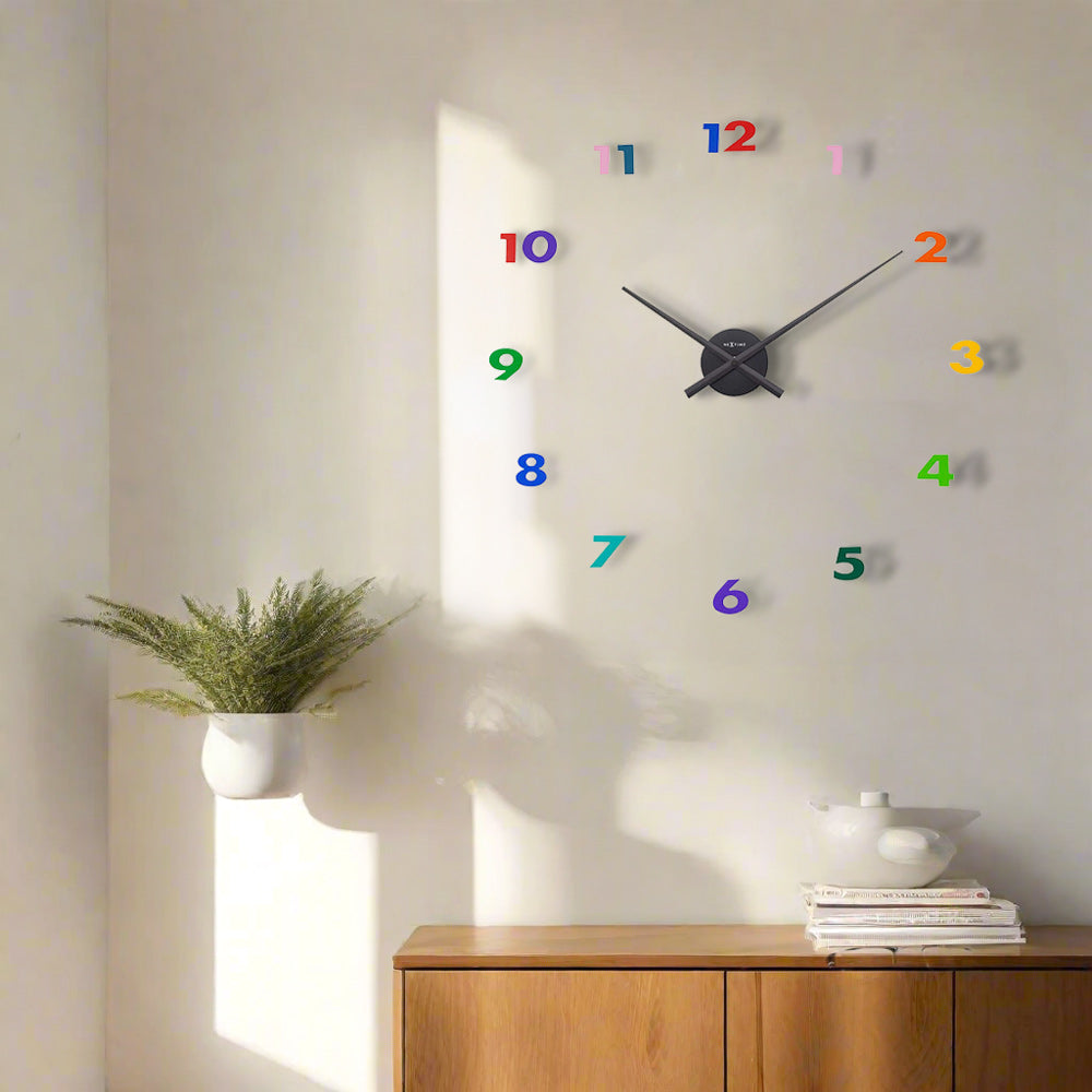 Small Hands Wall Clock 48cm - Multicolor