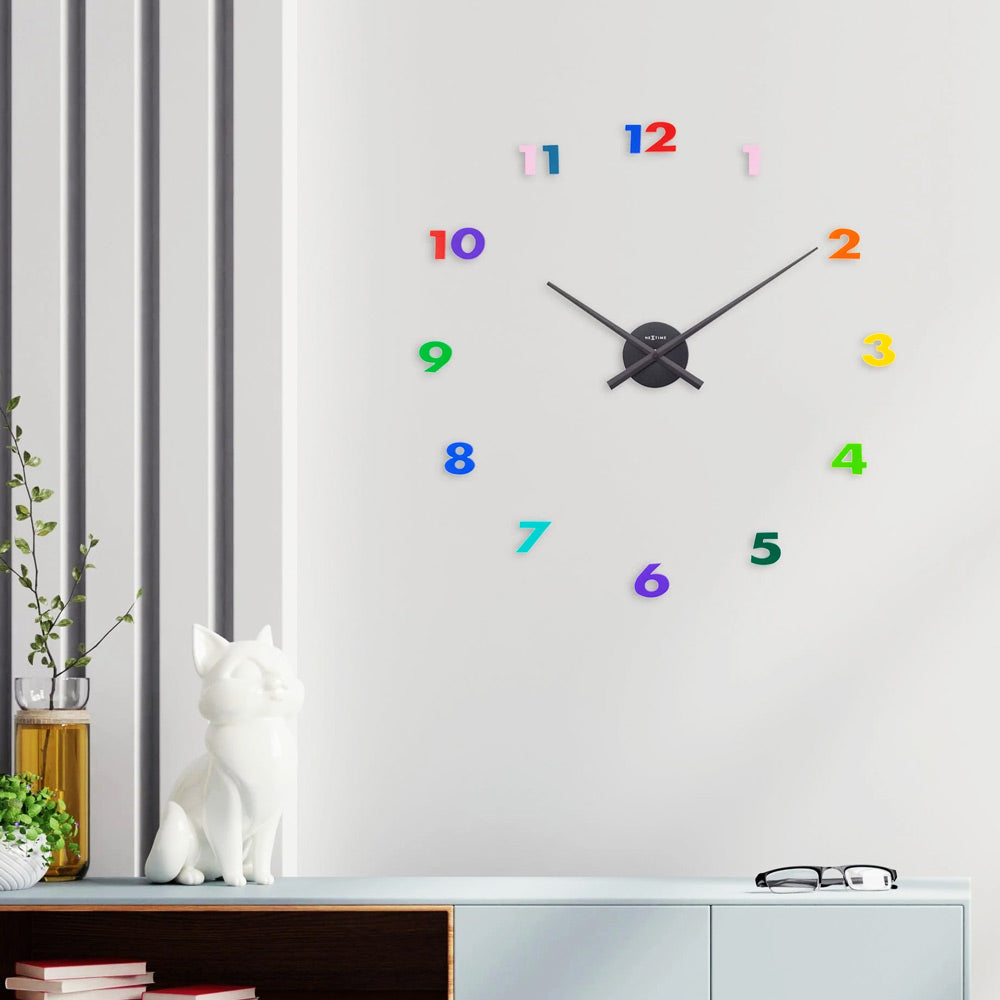 Small Hands Wall Clock 48cm - Multicolor