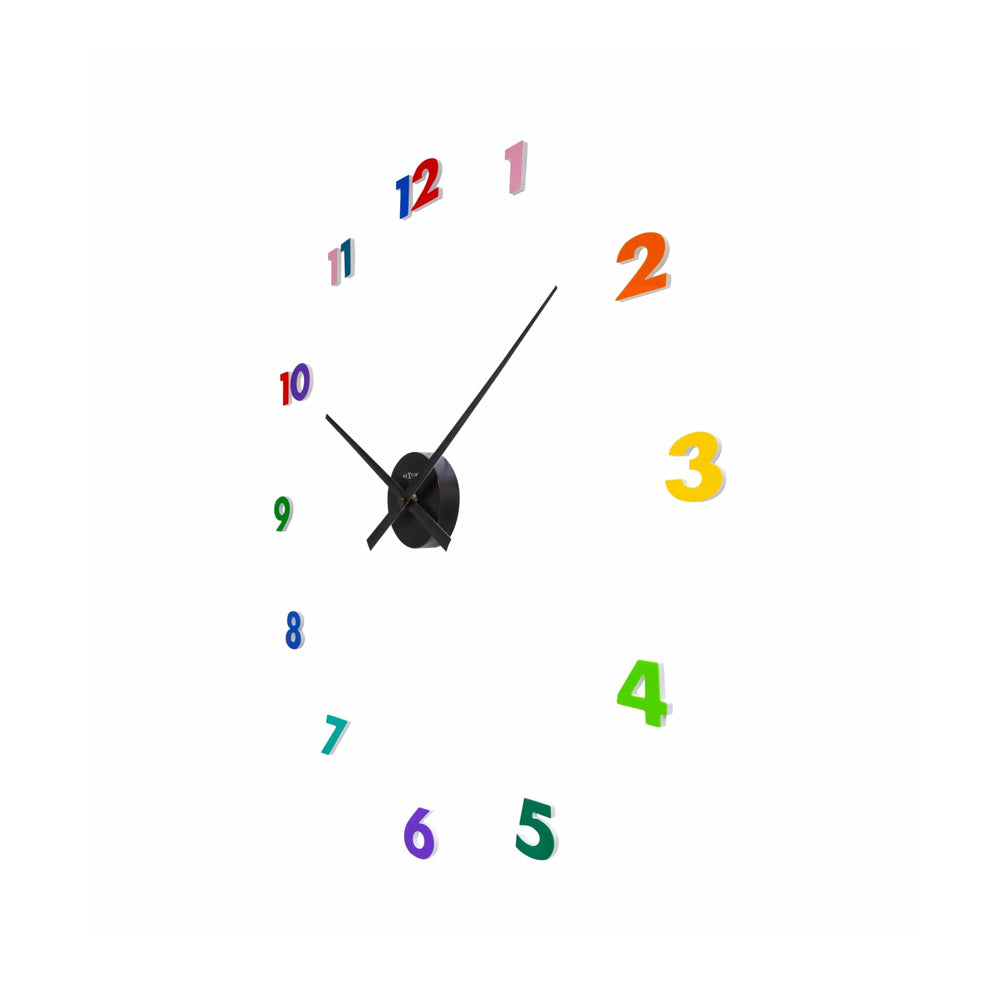 Small Hands Wall Clock 48cm - Multicolor