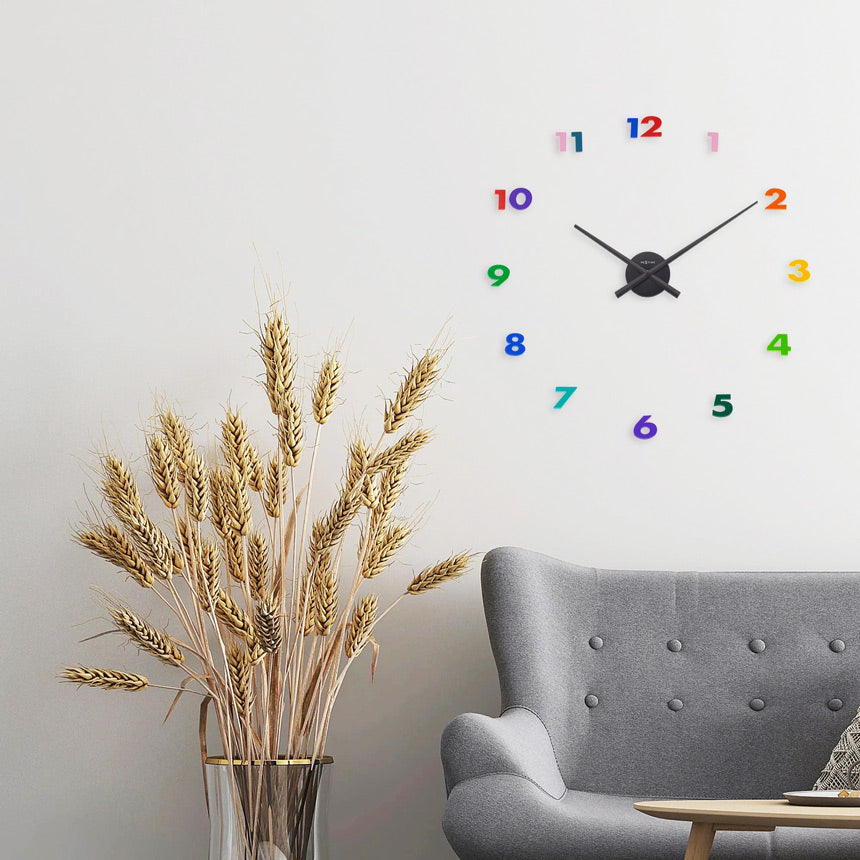 Small Hands Wall Clock 48cm - Multicolor