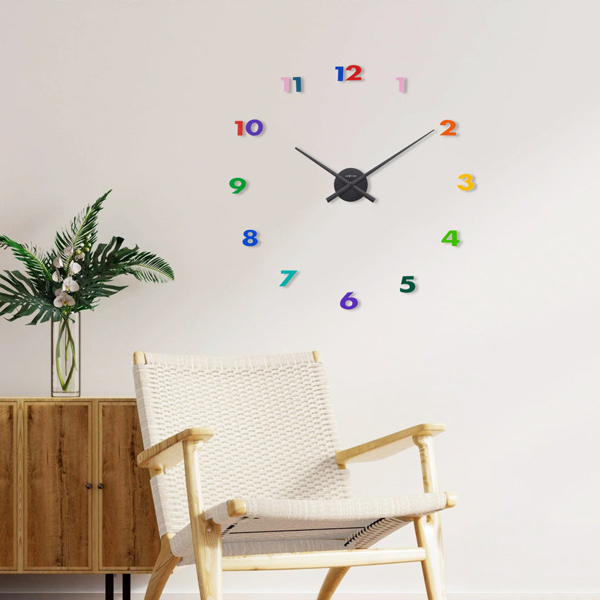 Small Hands Wall Clock 48cm - Multicolor