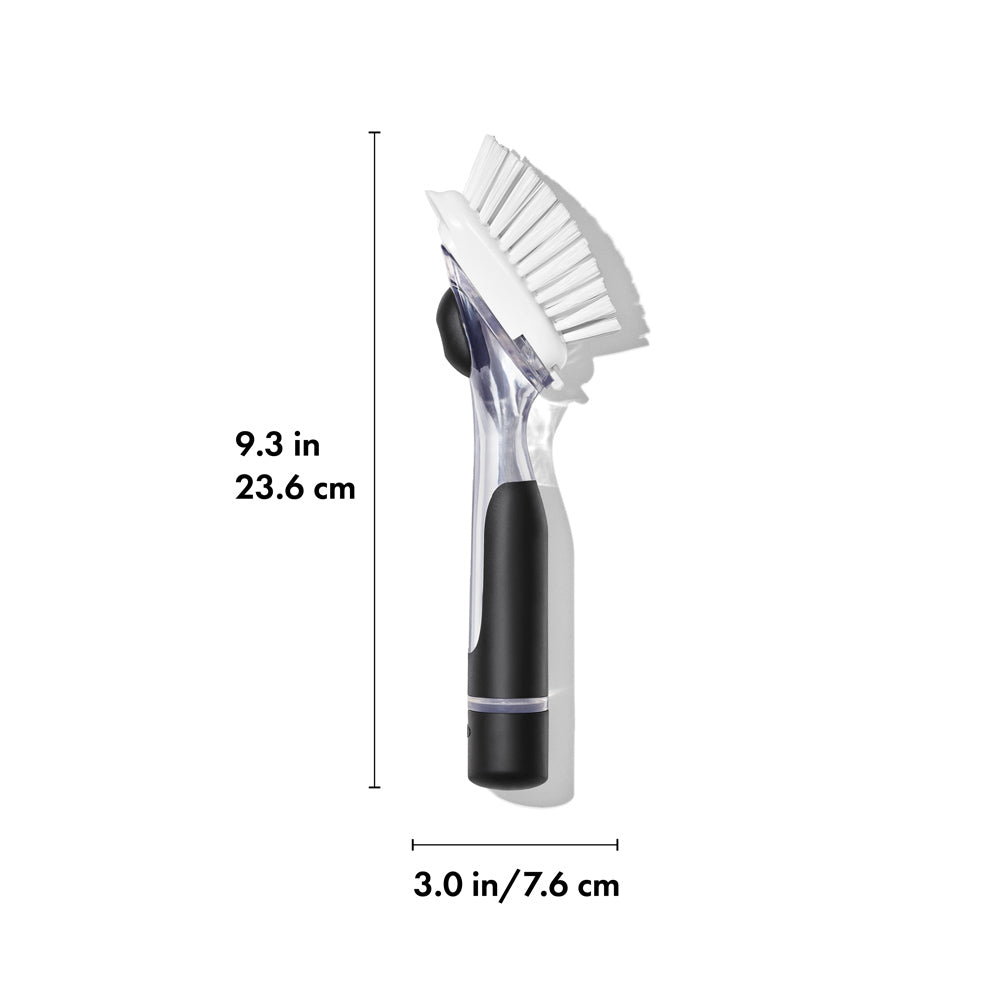 Soap Dispensing Dish Brush - Black