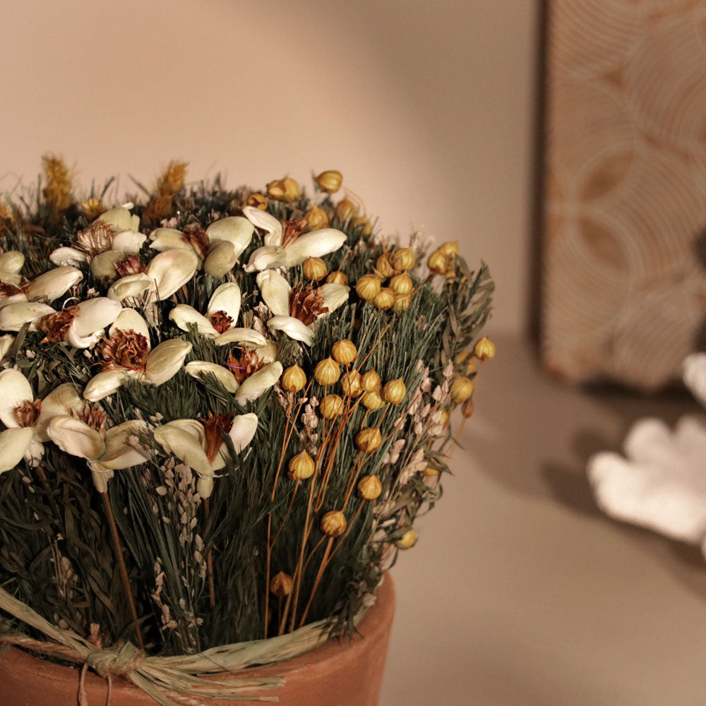 Sola Potted Bouquet - Yellow Green