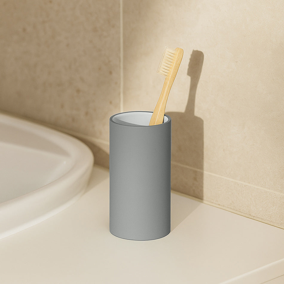 Zone Denmark Solo Toothbrush Tumbler - Grey