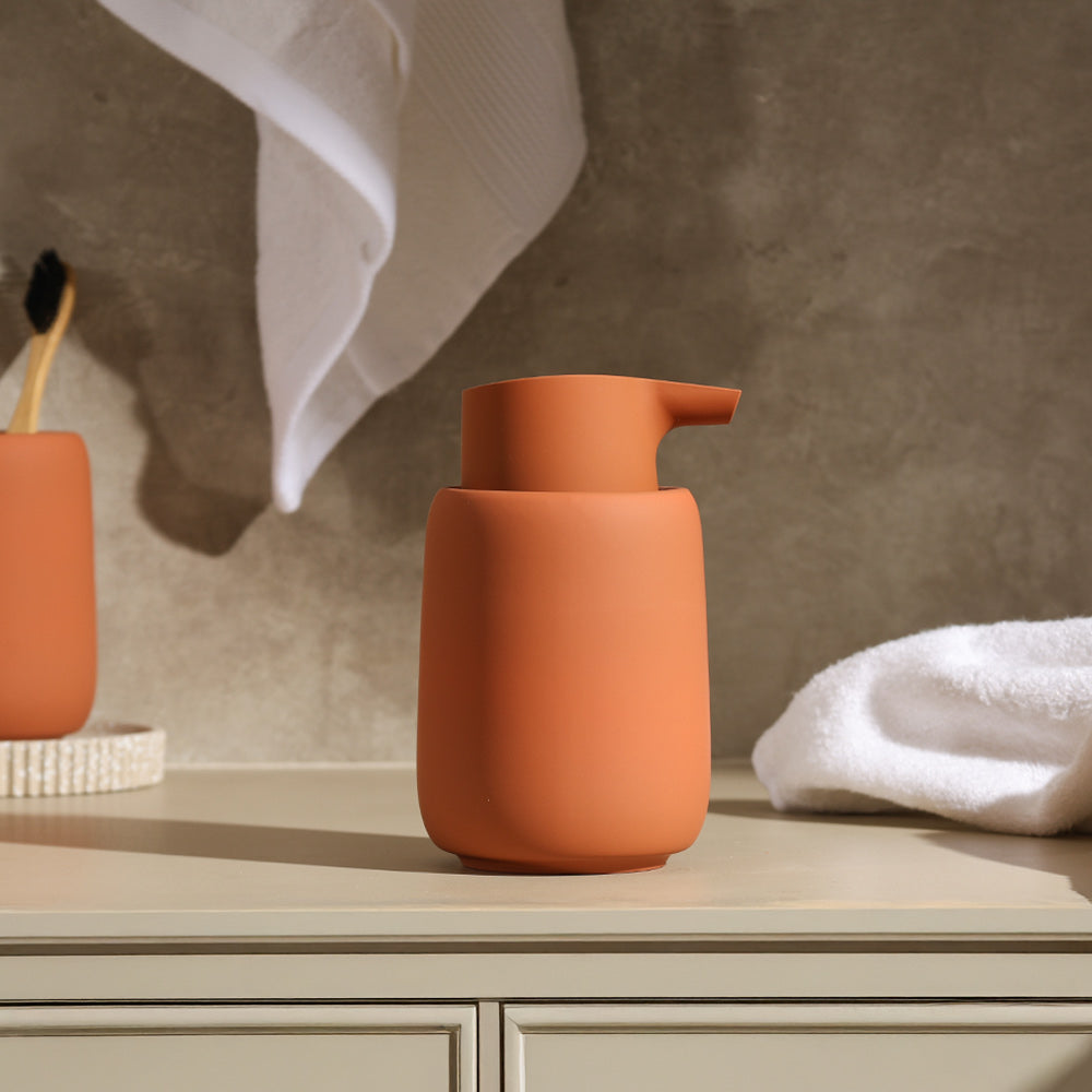 Blomus Sono Soap Dispenser - Amber Brown