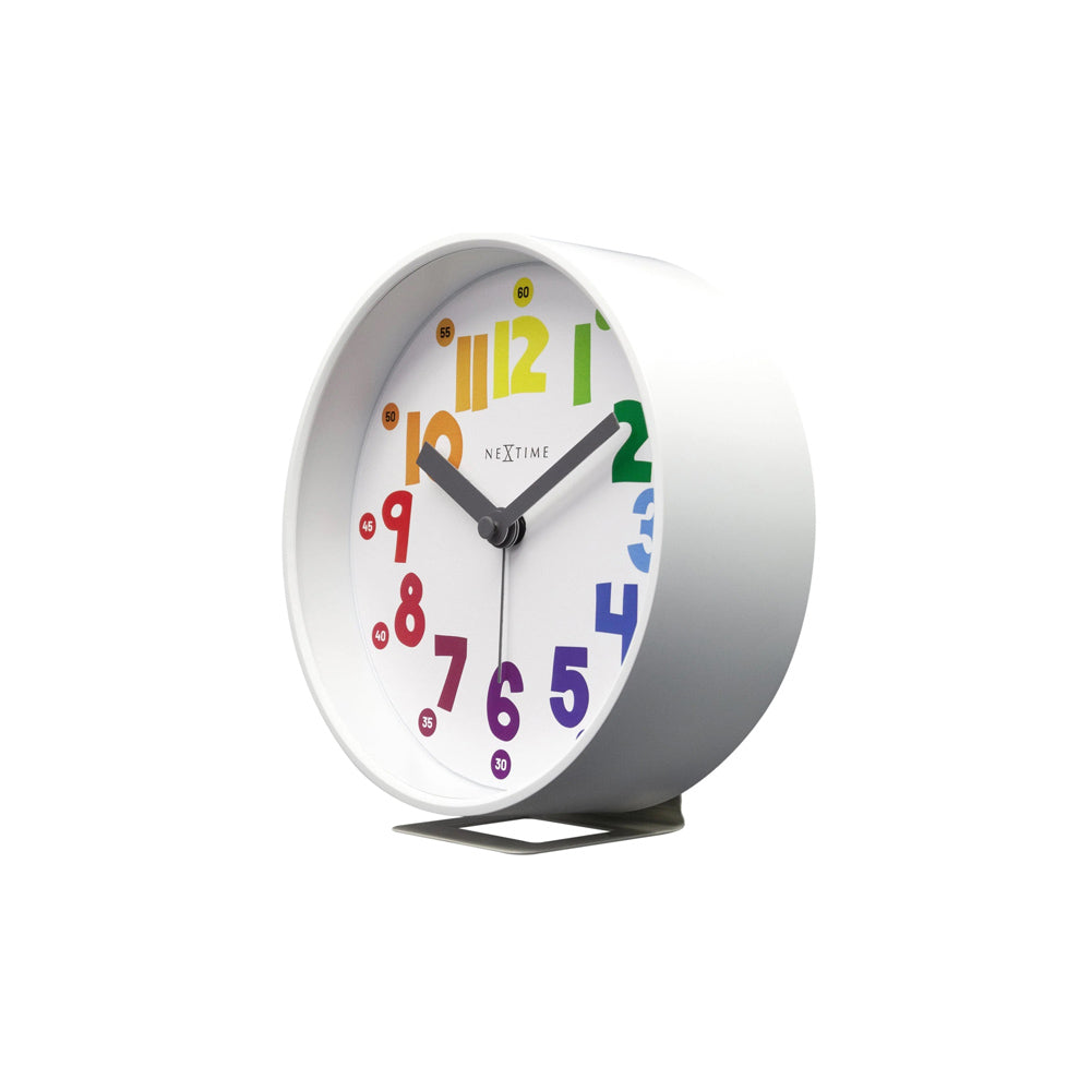 Sophia Small Alarm Clock - White