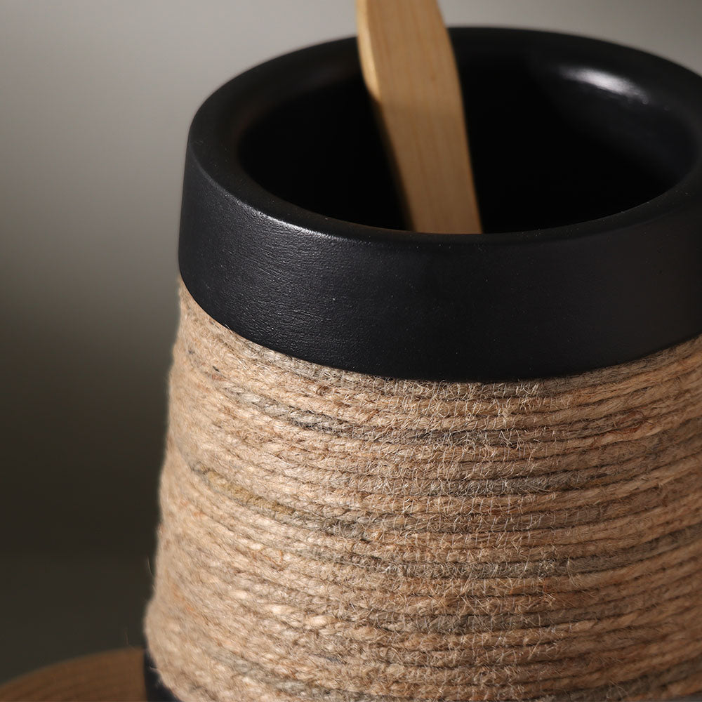 Soren 2-Piece Bathroom Set - Natural Black