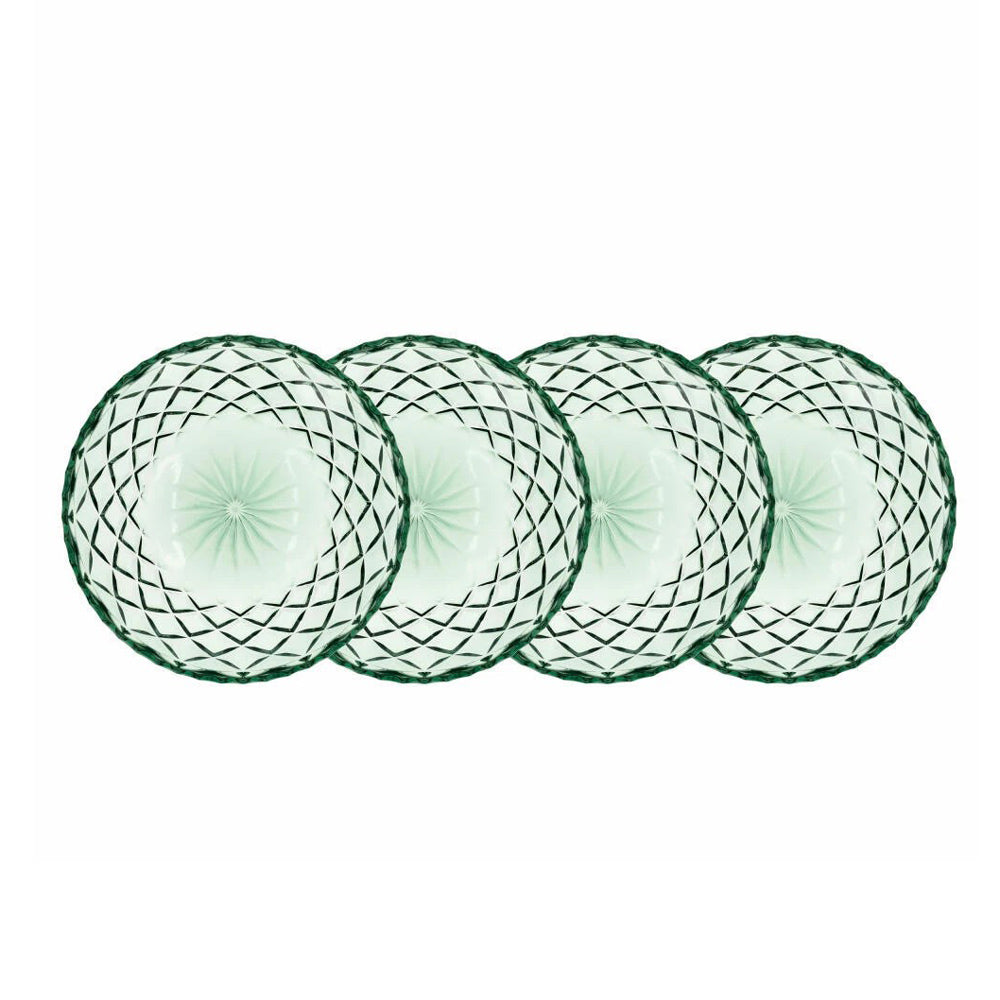 Sorrento Dessert Plates, Set of 4 - Green