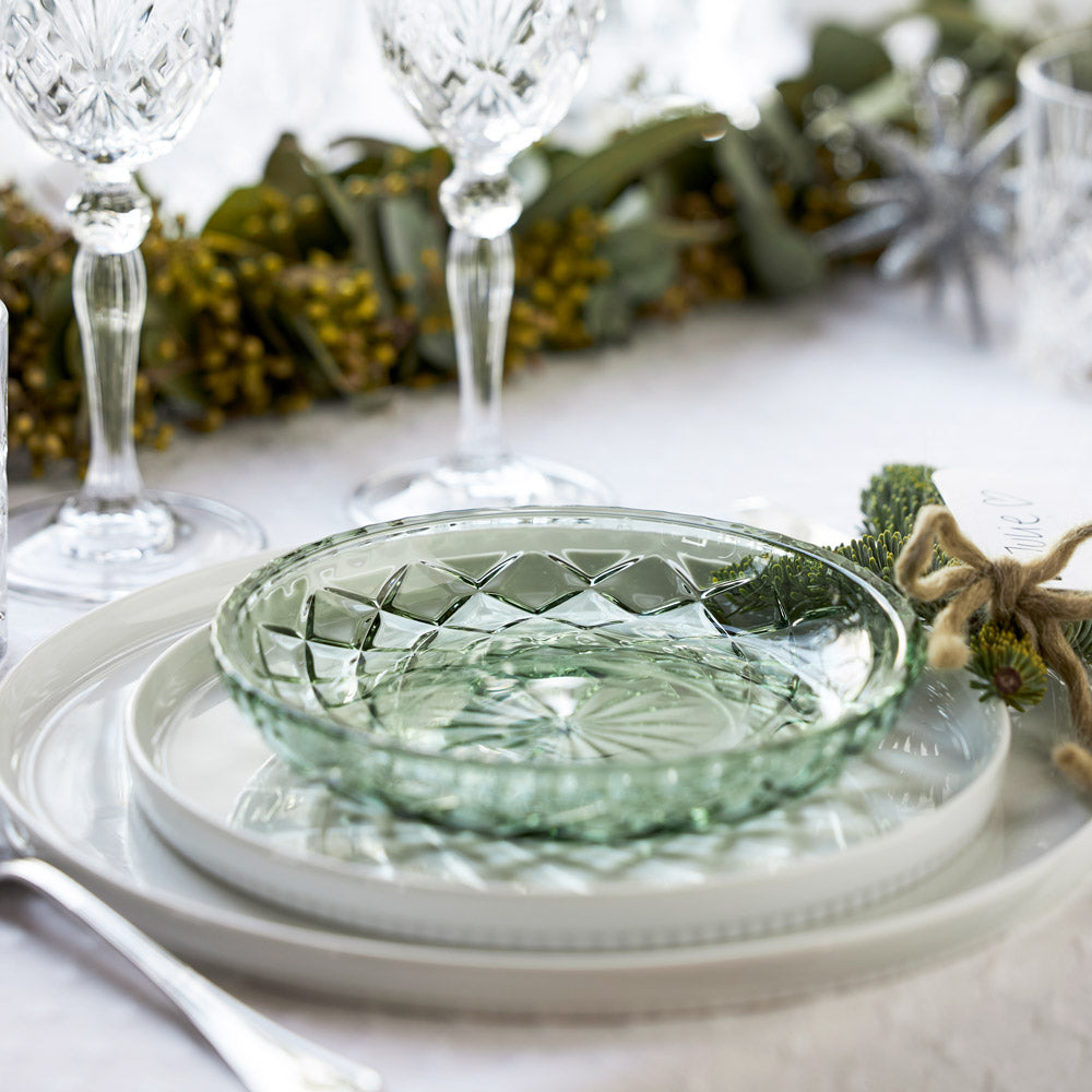 Sorrento Dessert Plates, Set of 4 - Green