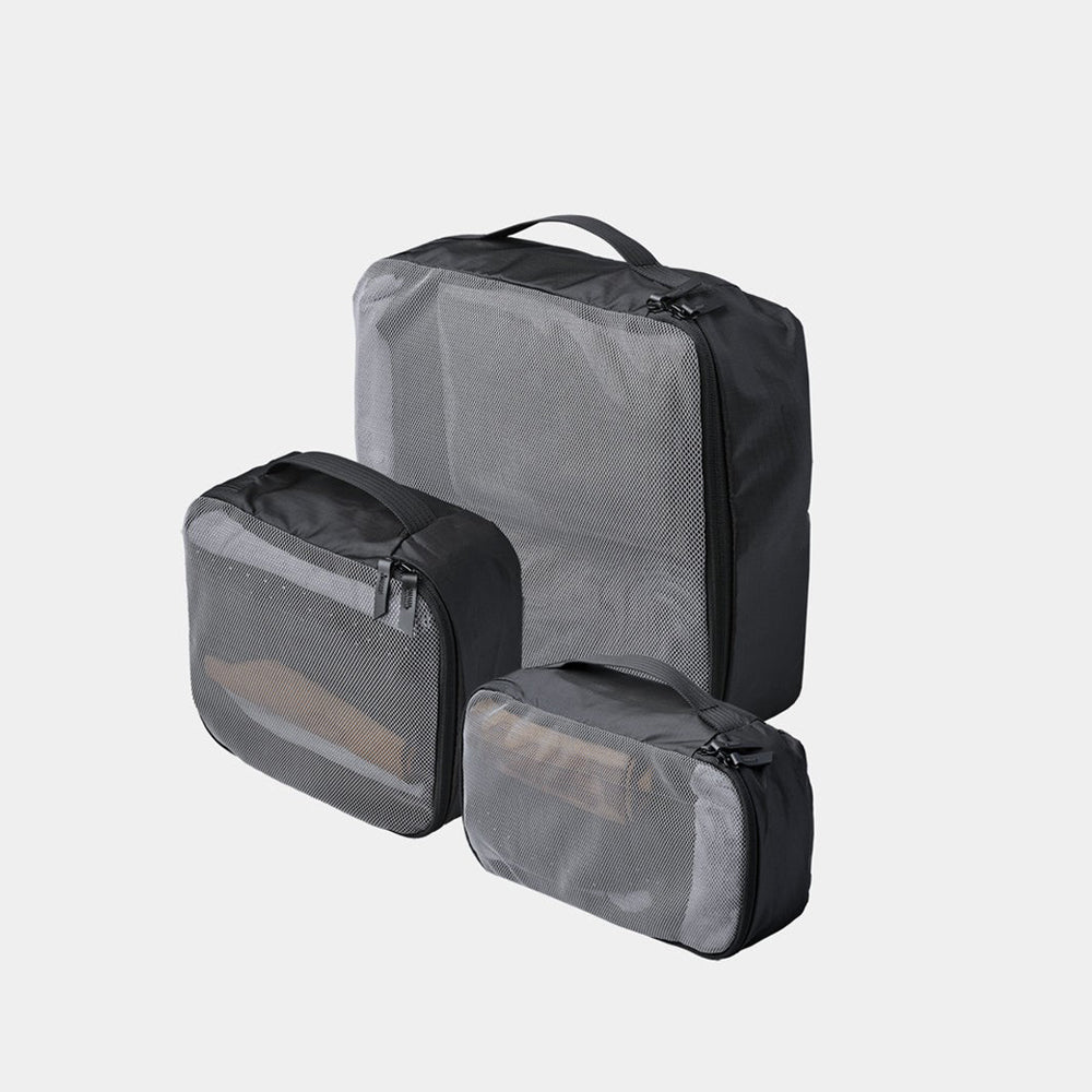 Space Saving Packing Cubes, Set of 3 - Axoflux Black