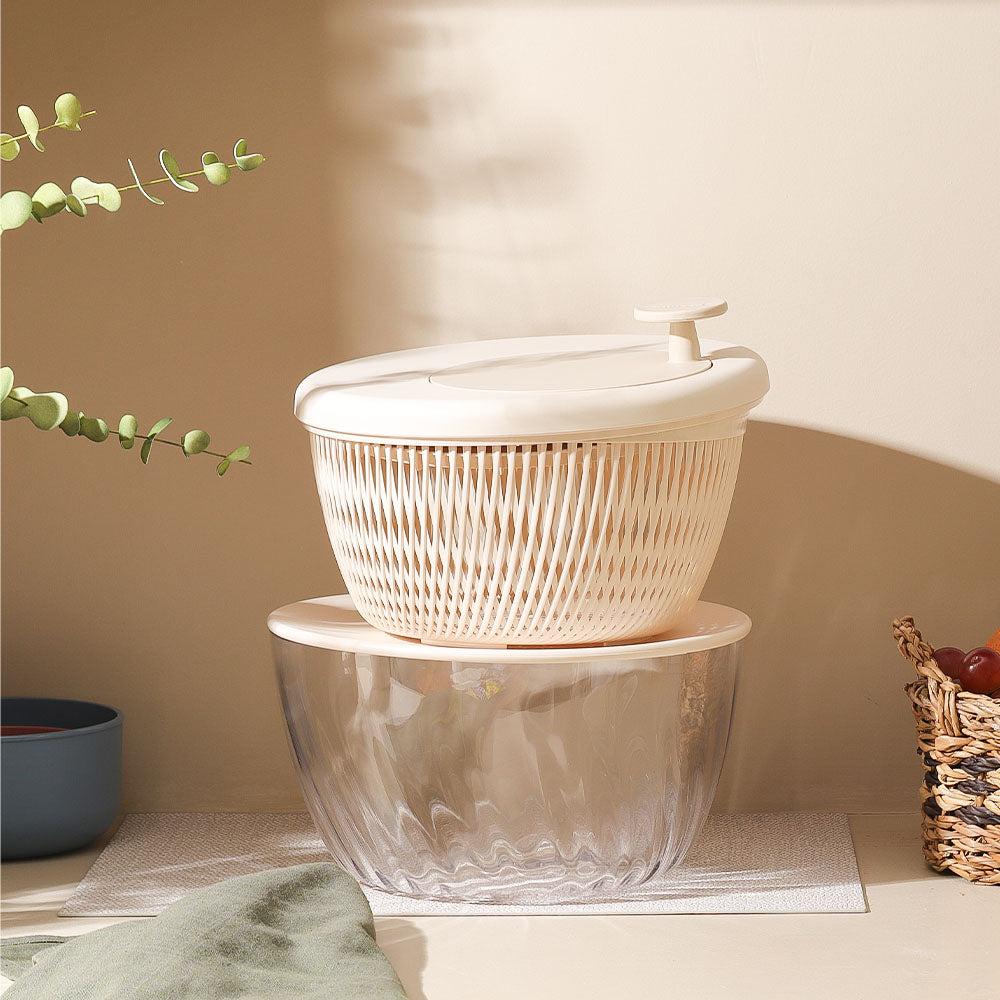 Spin & Store Salad Spinner - Beige