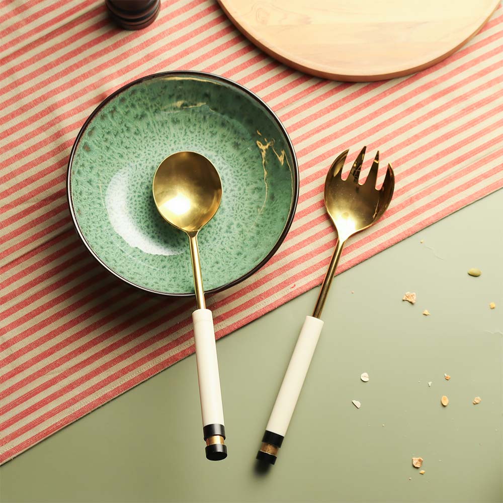 Spira Serving Set - Gold