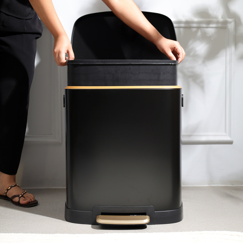 Monte Pedal Bin 38L - Black