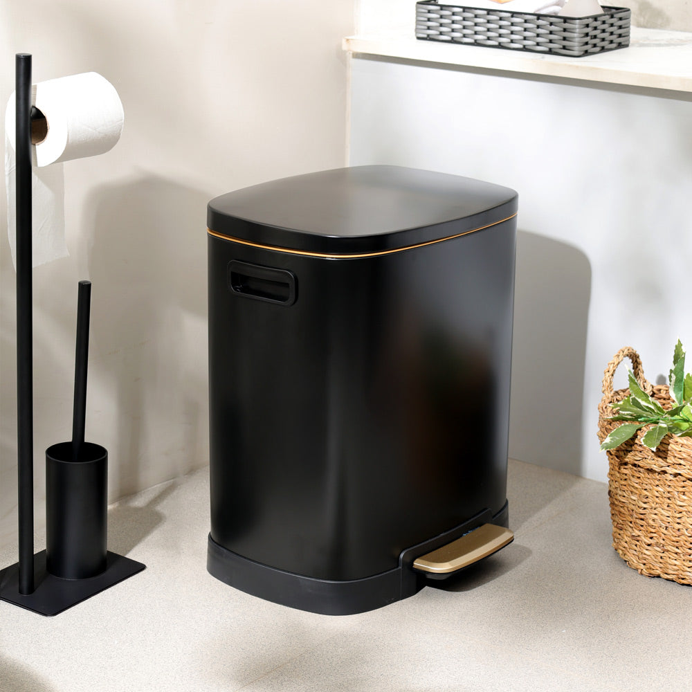 Monte Pedal Bin 38L - Black