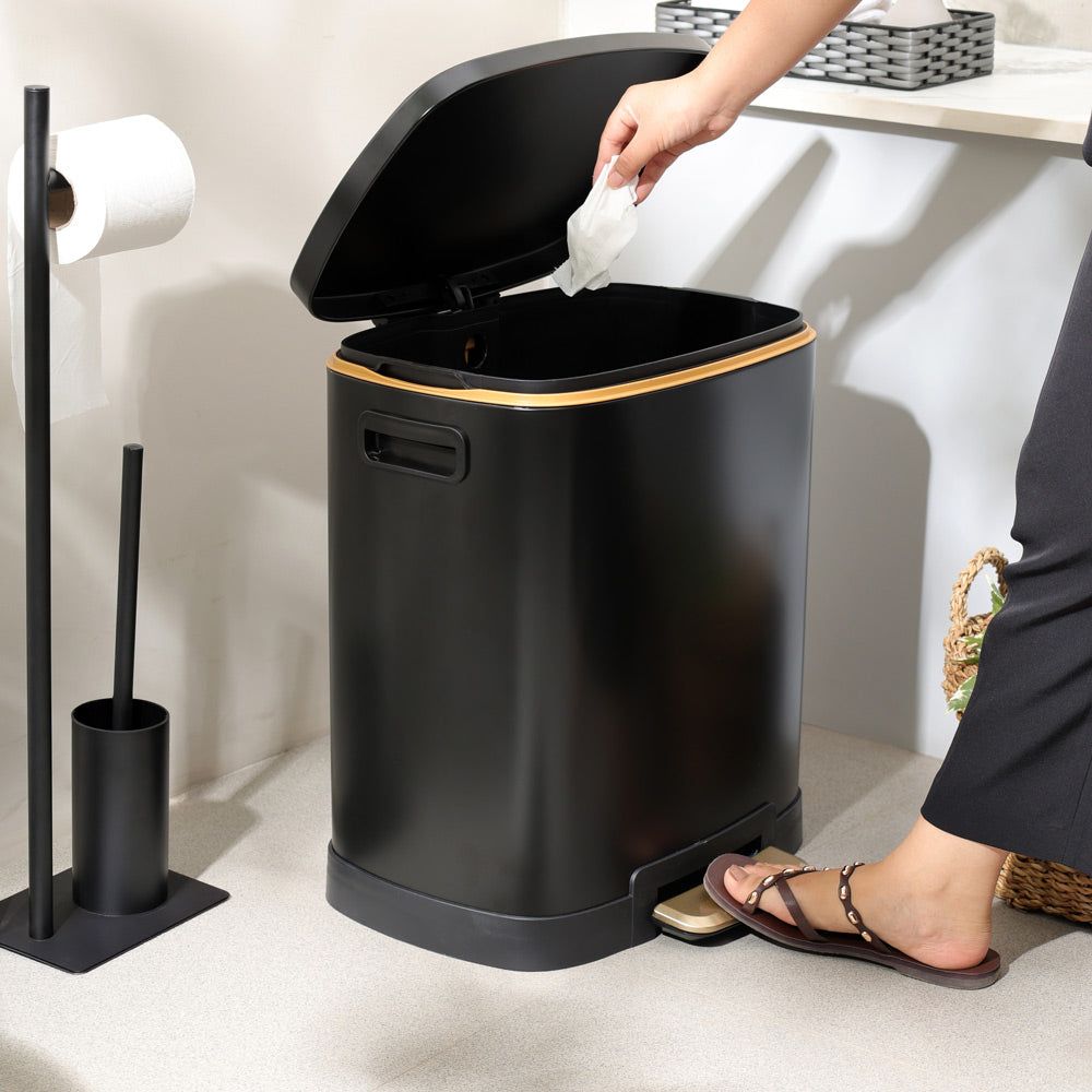Monte Pedal Bin 38L - Black
