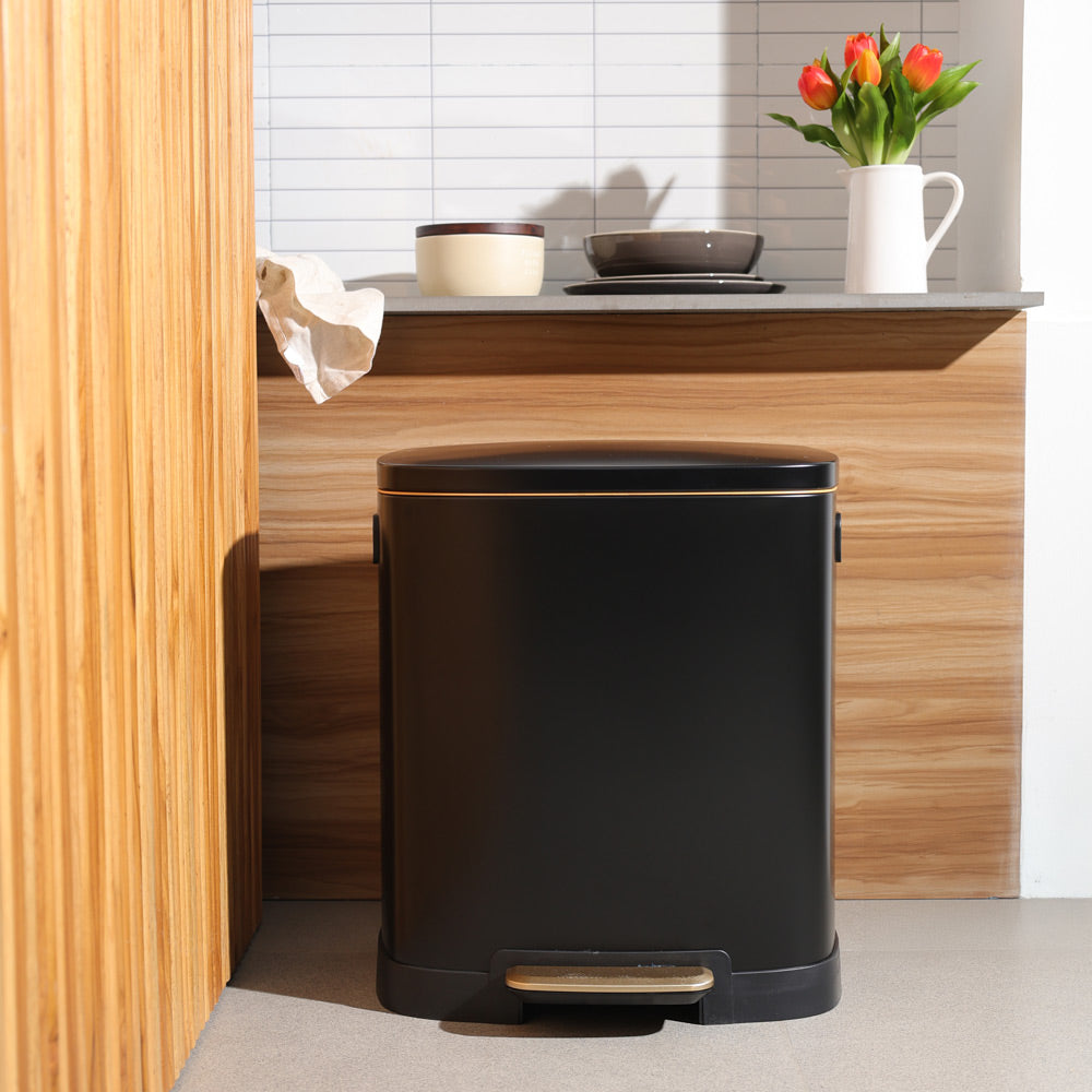 Monte Pedal Bin 38L - Black