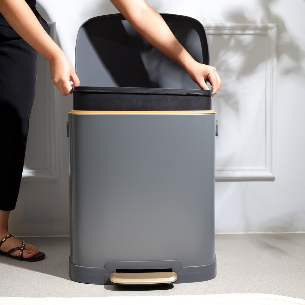 Monte Pedal Bin 38L - Dark Grey