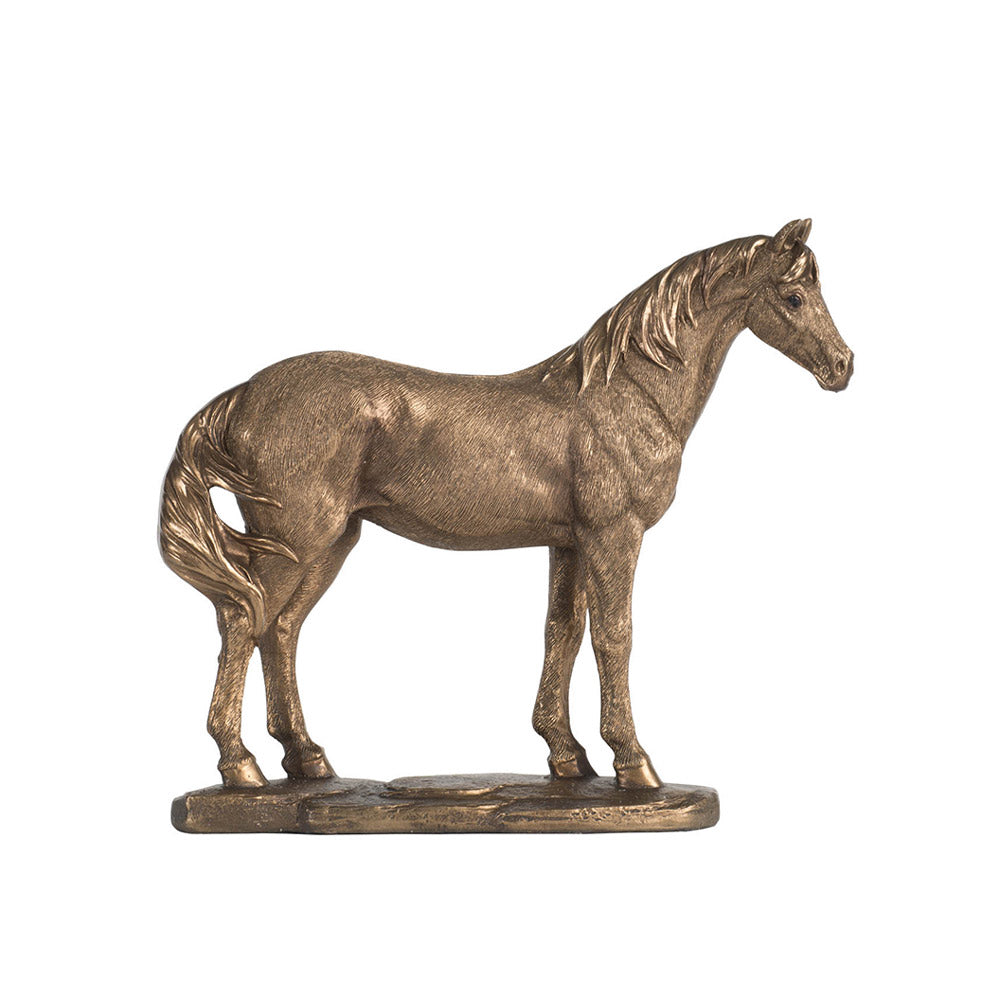 Standing Horse Decorative Sculpture - Bronze