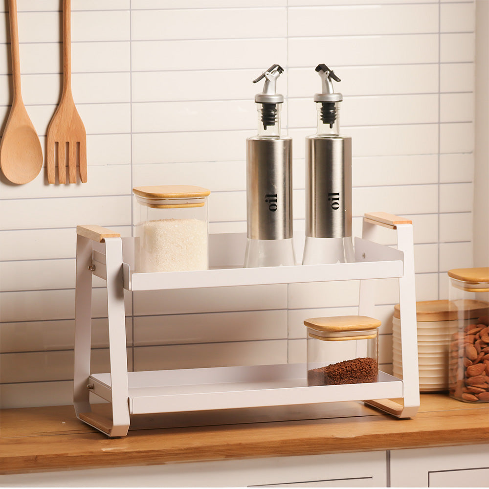 Stark 2-Tier Spice Rack - White