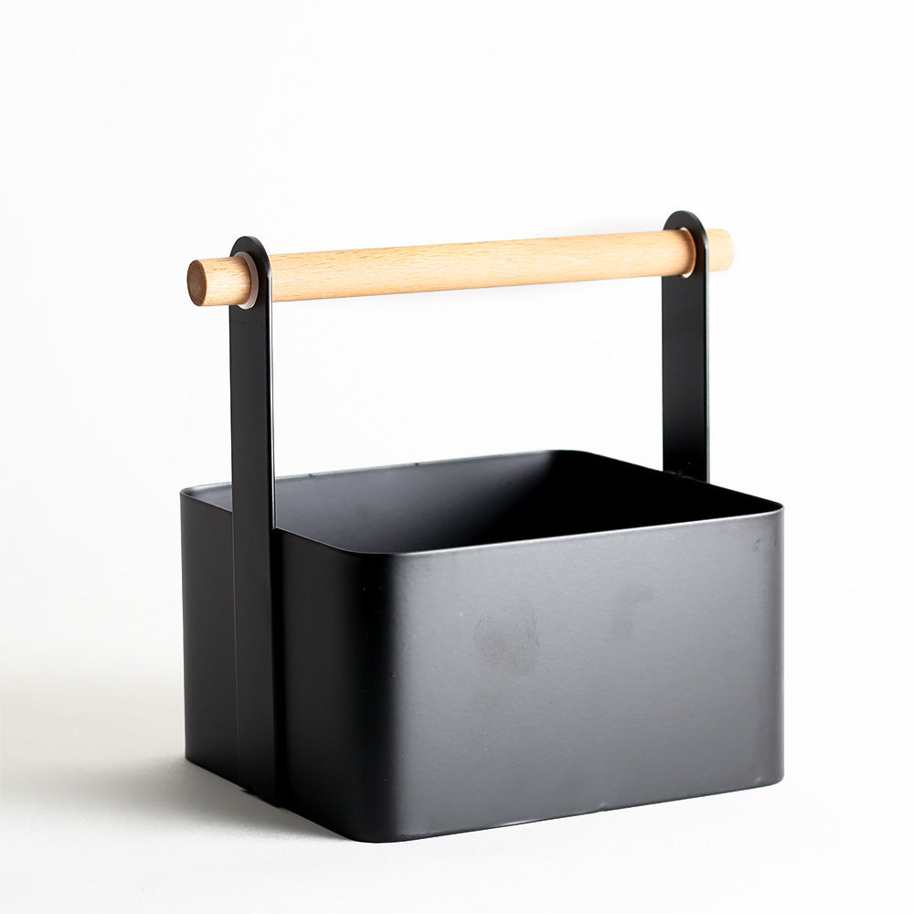 Stark Square Storage Caddy - Black