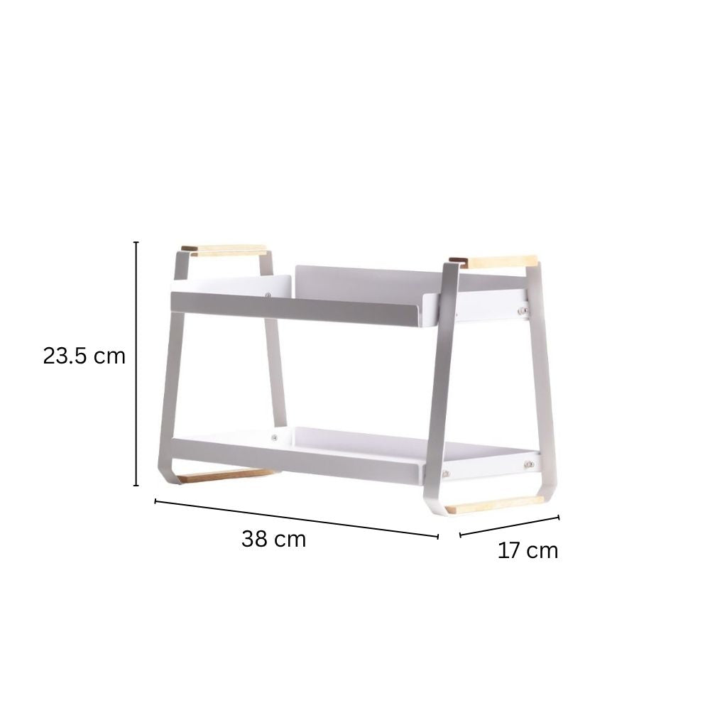 Stark 2-Tier Spice Rack - White