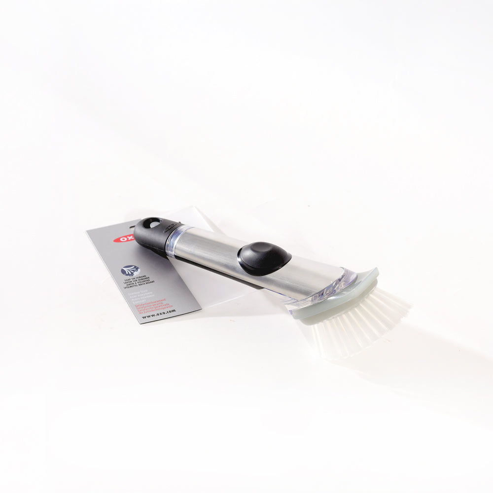 Steel Soap Dispensing Dish Brush