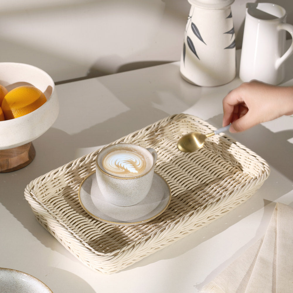 Stena Rectangular Basket Medium - Ivory