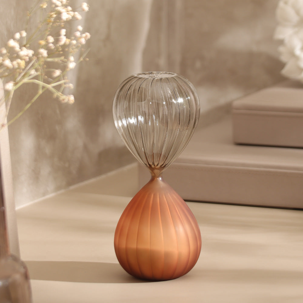 Stockholm Ribbed Hourglass Medium - Smoke Amber