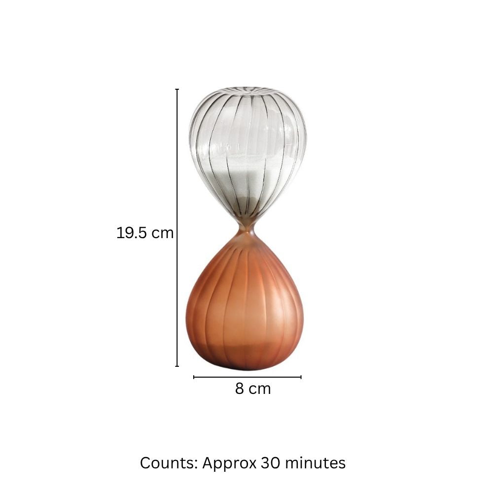 Stockholm Ribbed Hourglass Medium - Smoke Amber