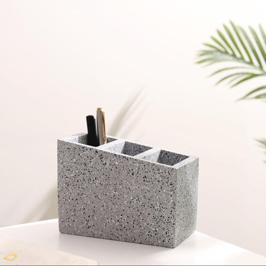 Stora Concrete Cutlery Organiser - Speckled Grey