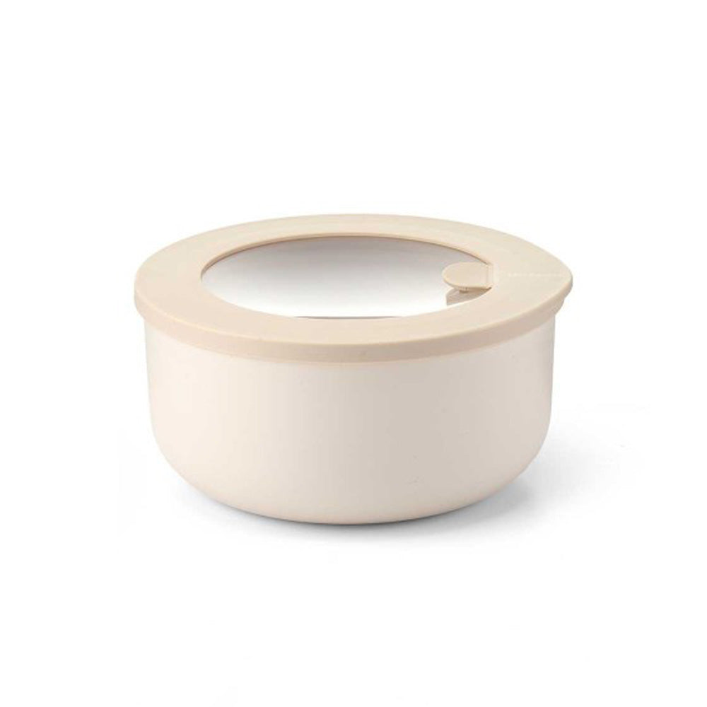 Store & More Round Storage Box 850ml - Beige