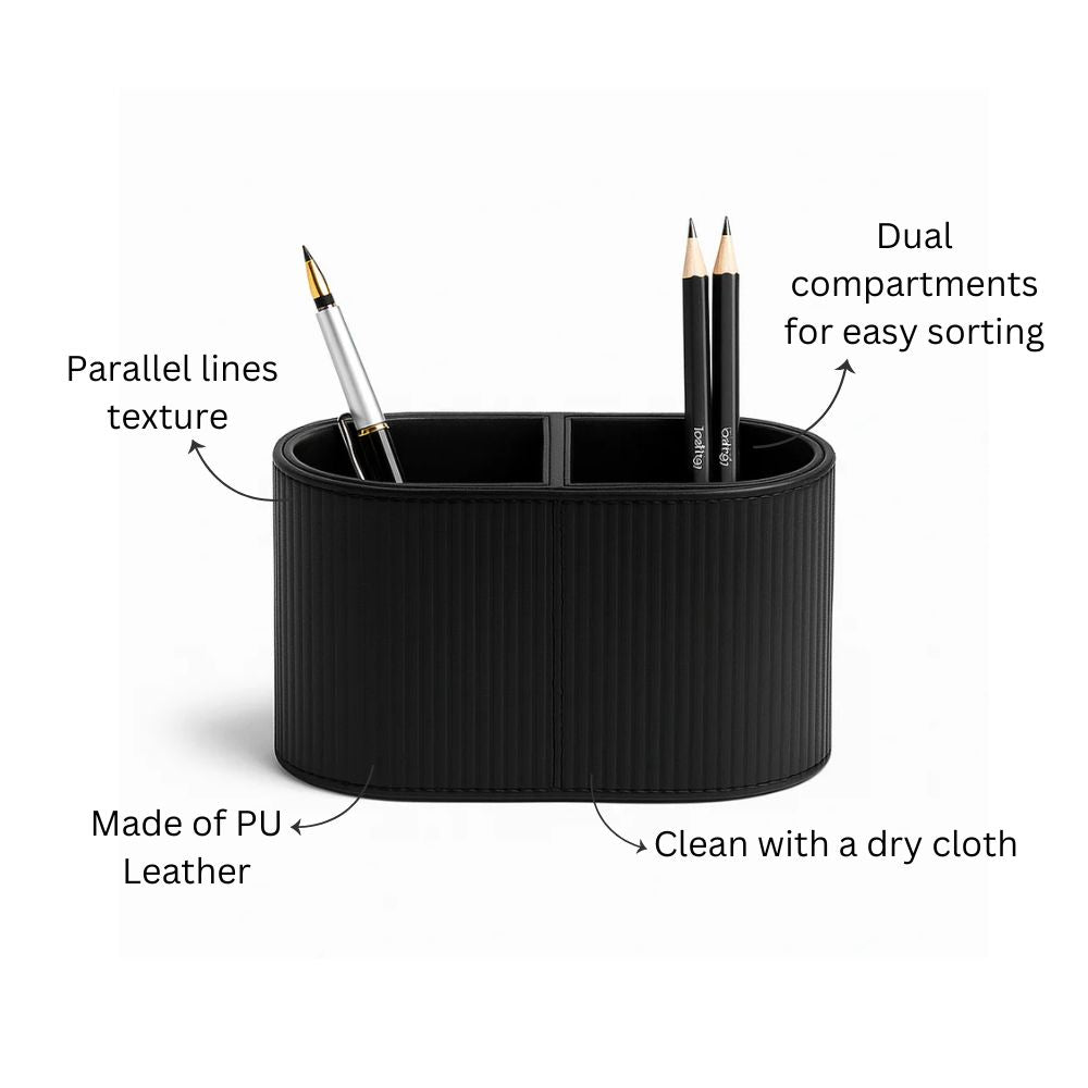 Stripes Duo Organizer - Black