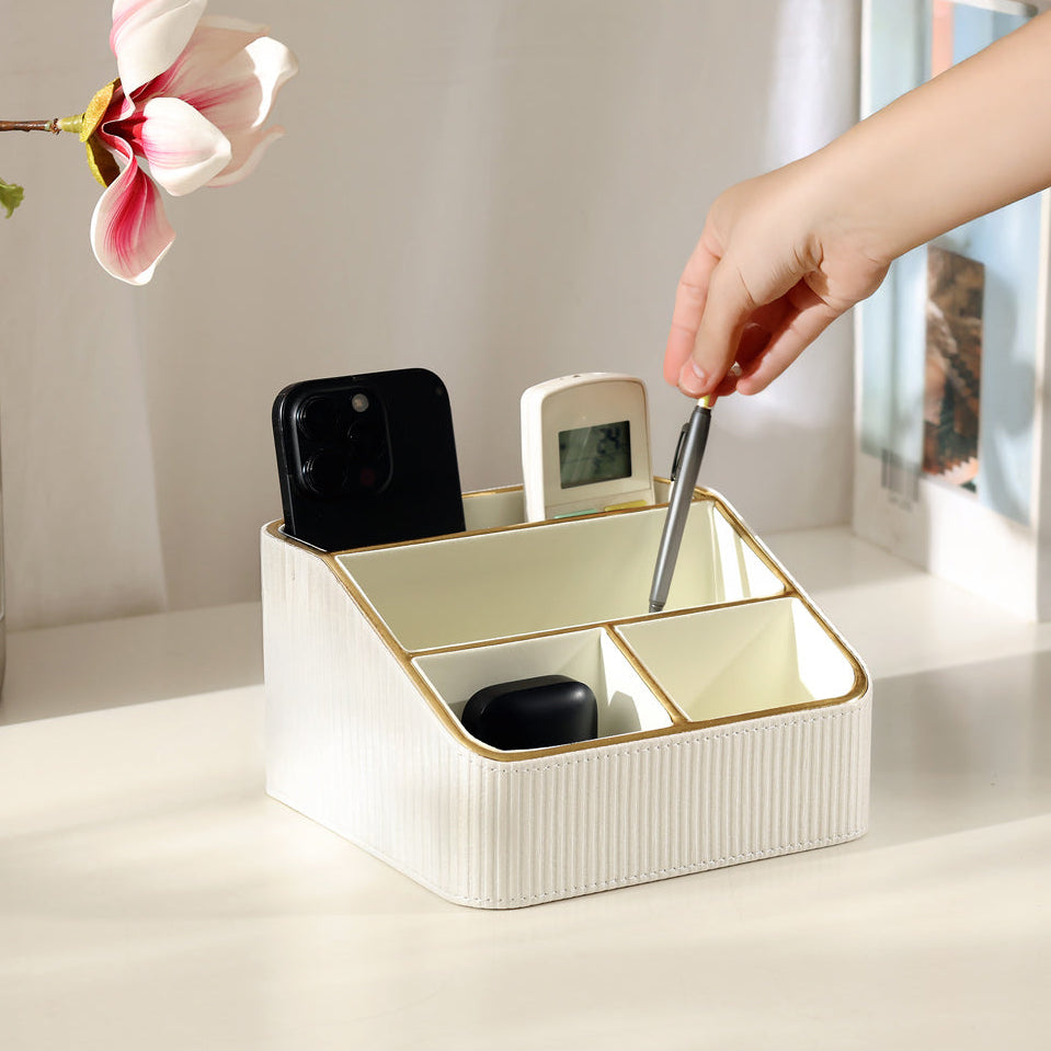 Stripes Multi-compartment Organiser - Ivory
