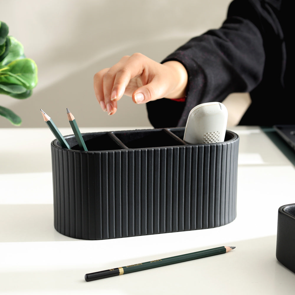 Stripes Trio Organizer - Black