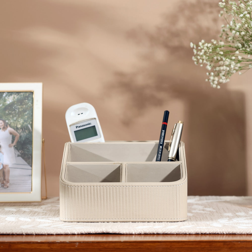 Stripes Multi-compartment Organiser - Greige