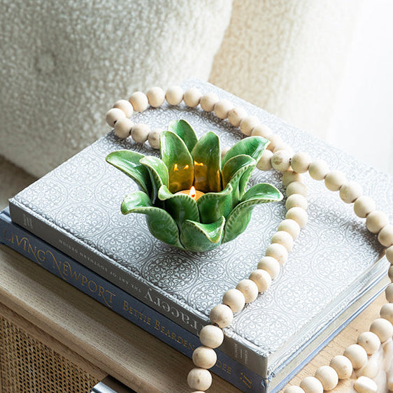 Succulent Tealight Holder Large - Green