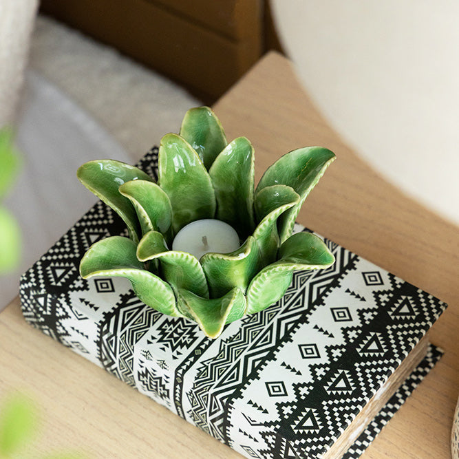 Succulent Tealight Holder Large - Green