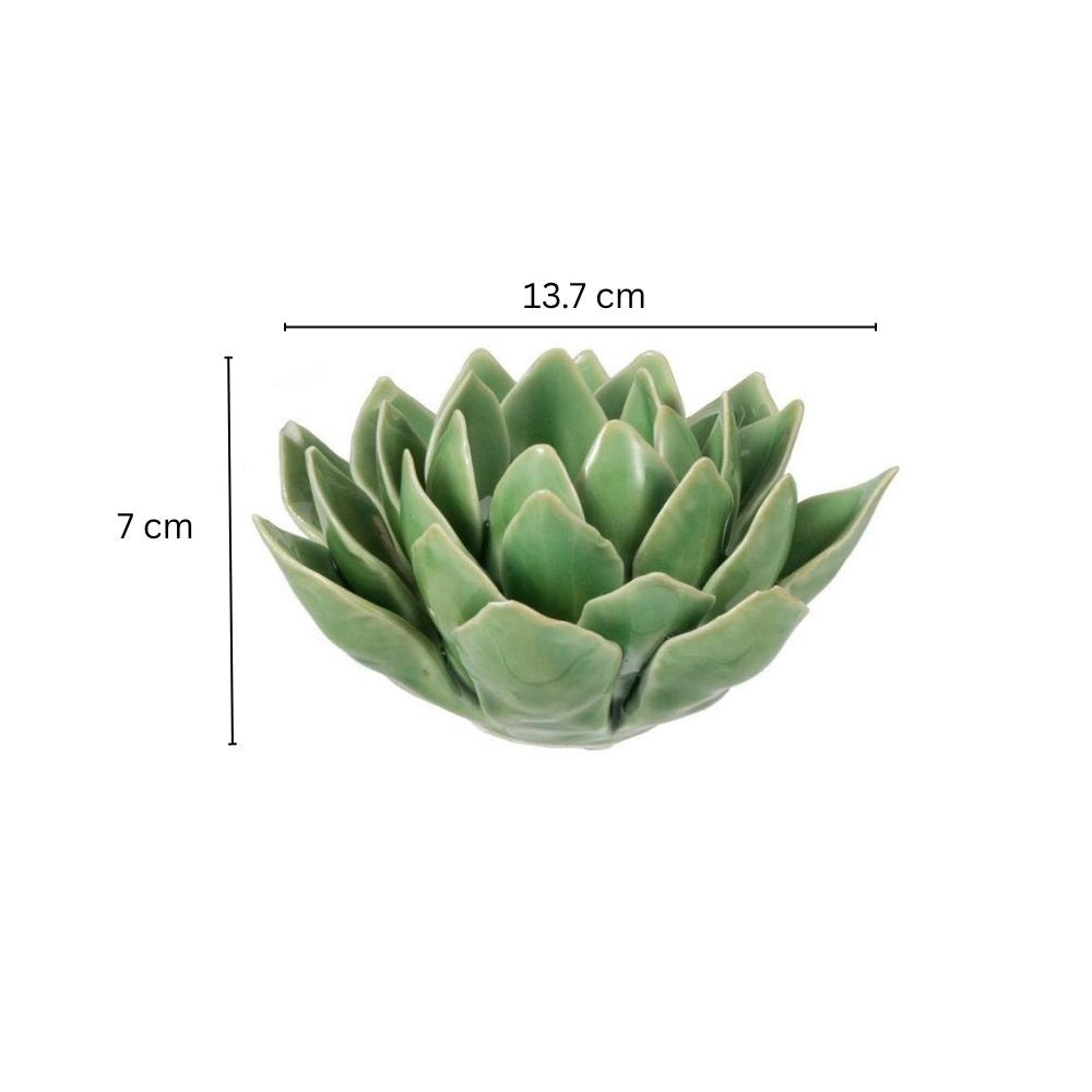 Succulent Tealight Holder - Green
