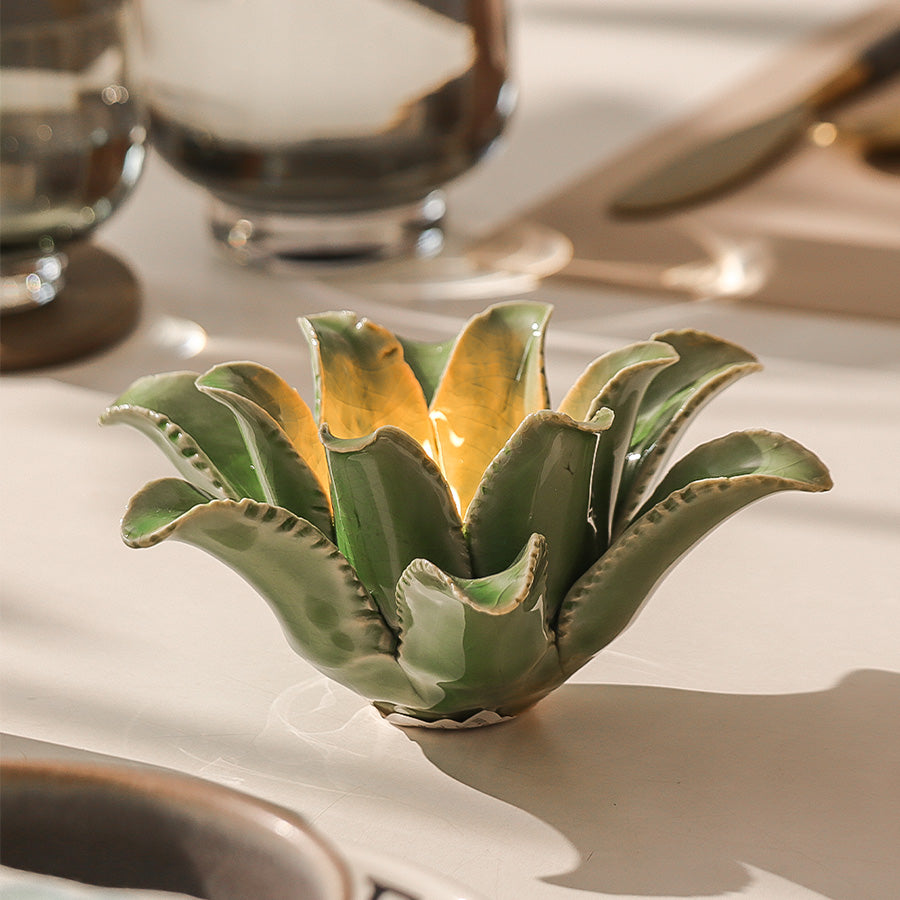Succulent Tealight Holder Large - Green