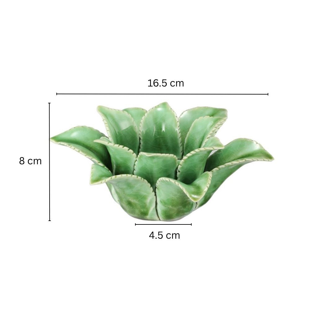 Succulent Tealight Holder Large - Green