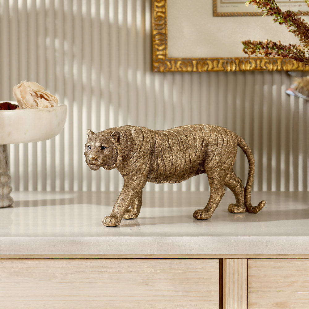 Sumatran Tiger Decorative Sculpture - Bronze